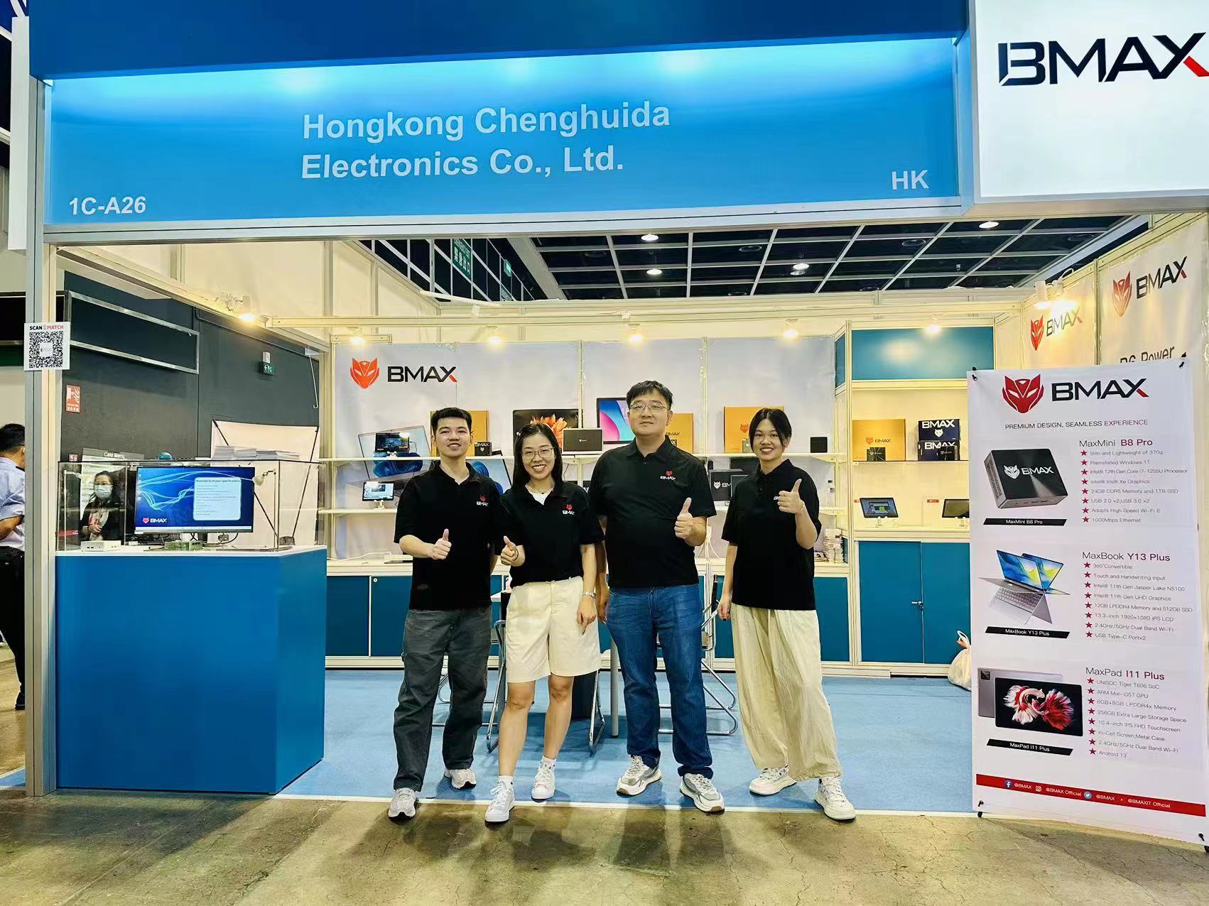 BMAX shines at the Hong Kong Autumn Electronics Exhibition with a full range of products
