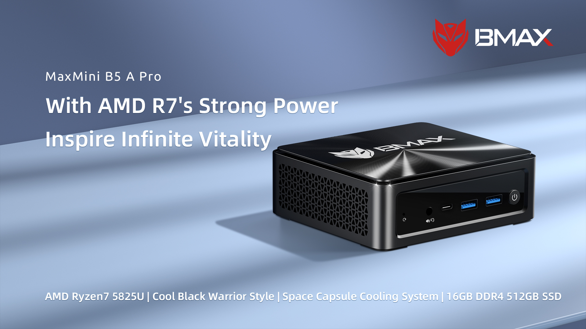ミニPC BMAX B5 A PRO Ryzen7 5825U 16GB 512GB BMAX B5 A Pro Mini PC 16GB+512GB